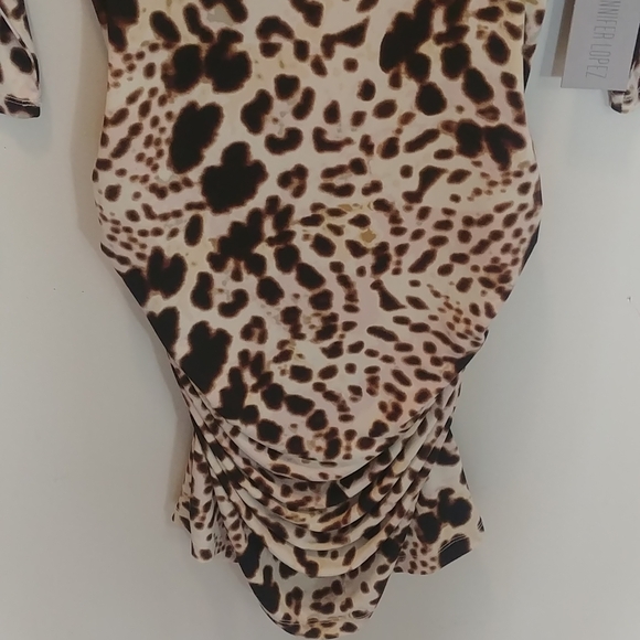Jennifer Lopez Eternal Beauty Shaped Leopold Dress NWT Size Medium - Picture 8 of 15